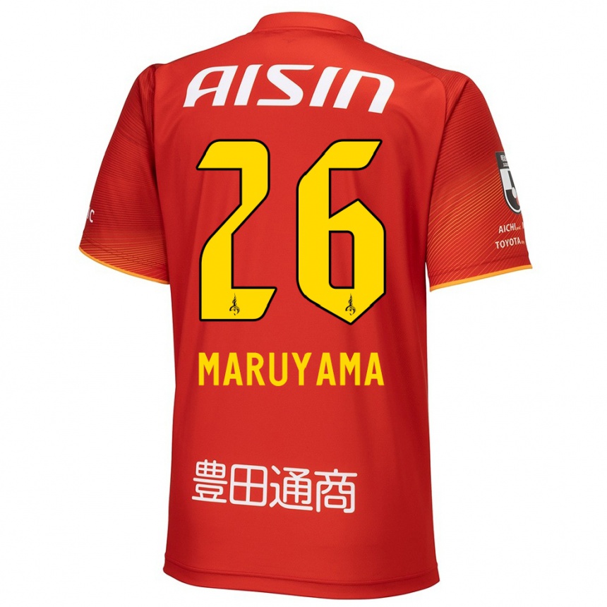 Kids Football Serato Maruyama #26 Red White Yellow Home Jersey 2024/25 T-Shirt Australia