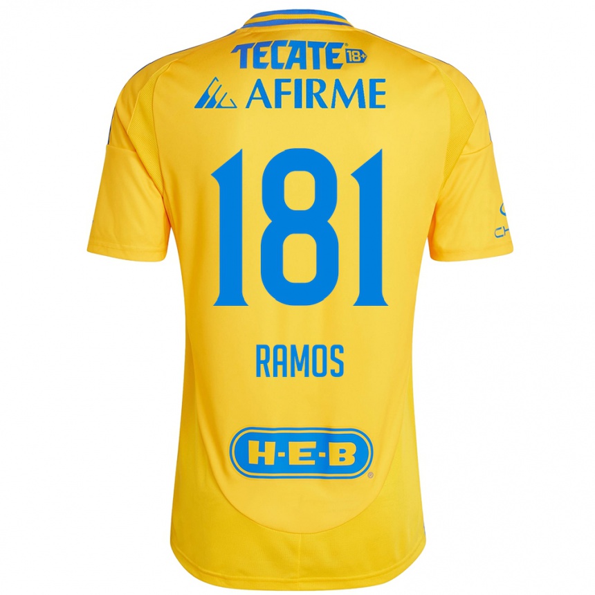 Kids Football Anthony Ramos #181 Gold Yellow Home Jersey 2024/25 T-Shirt Australia