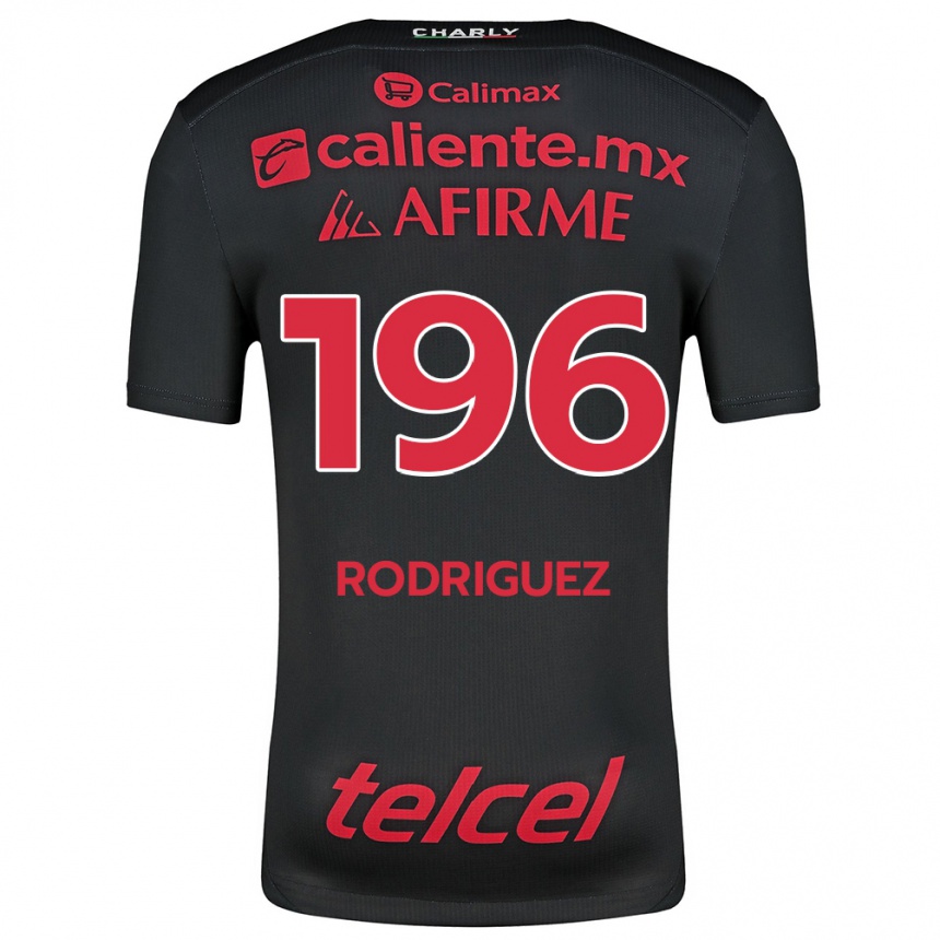 Kids Football Prince Rodríguez #196 Black Red Home Jersey 2024/25 T-Shirt Australia