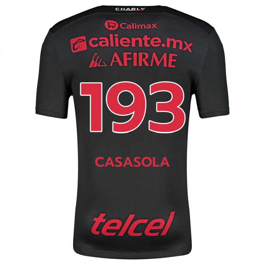 Kids Football Axel Casasola #193 Black Red Home Jersey 2024/25 T-Shirt Australia