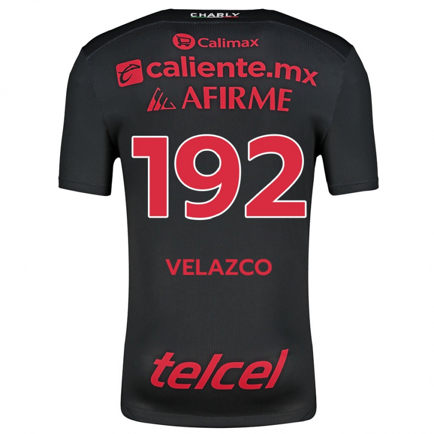 Kids Football Emiliano Velazco #192 Black Red Home Jersey 2024/25 T-Shirt Australia