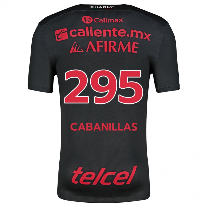 Kids Football Osvaldo Cabanillas #295 Black Red Home Jersey 2024/25 T-Shirt Australia