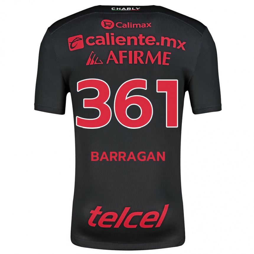 Kids Football Jesús Barragán #361 Black Red Home Jersey 2024/25 T-Shirt Australia