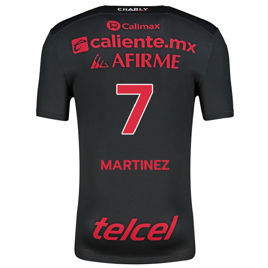 Kids Football Alejandro Martínez #7 Black Red Home Jersey 2024/25 T-Shirt Australia