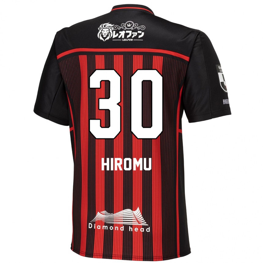 Kids Football Hiromu Tanaka #30 Red Black Home Jersey 2024/25 T-Shirt Australia