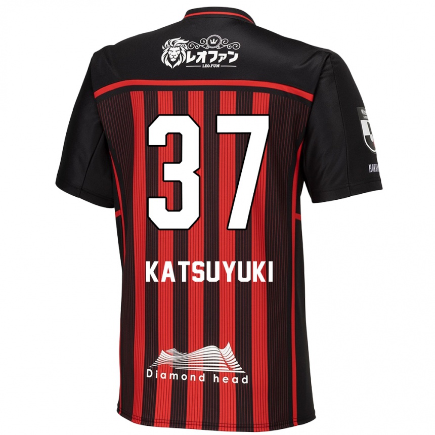 Kids Football Katsuyuki Tanaka #37 Red Black Home Jersey 2024/25 T-Shirt Australia