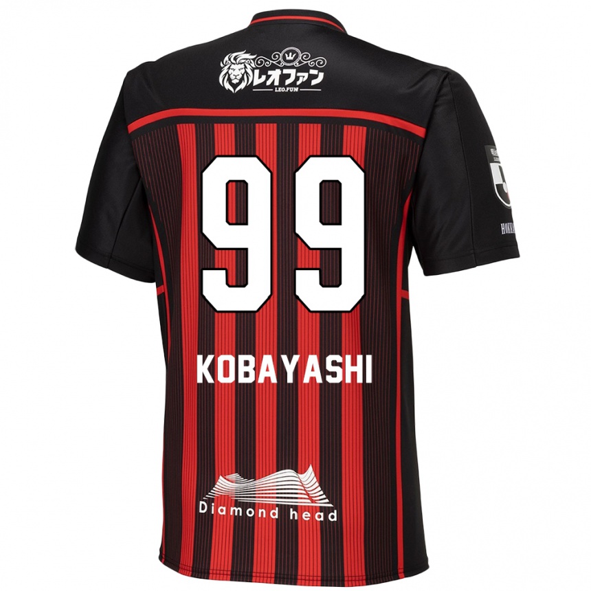 Kids Football Yuki Kobayashi #99 Red Black Home Jersey 2024/25 T-Shirt Australia