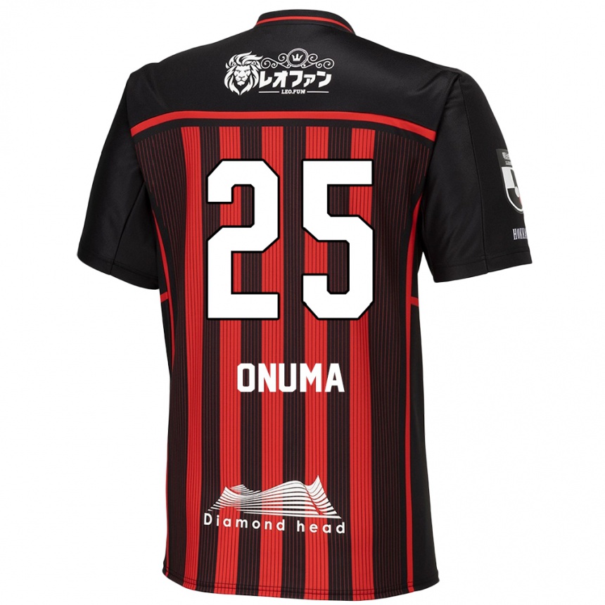 Kids Football Akito Onuma #25 Red Black Home Jersey 2024/25 T-Shirt Australia