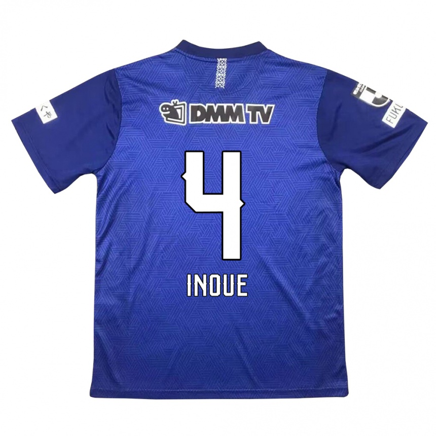 Kids Football Seiya Inoue #4 Dark Blue Home Jersey 2024/25 T-Shirt Australia