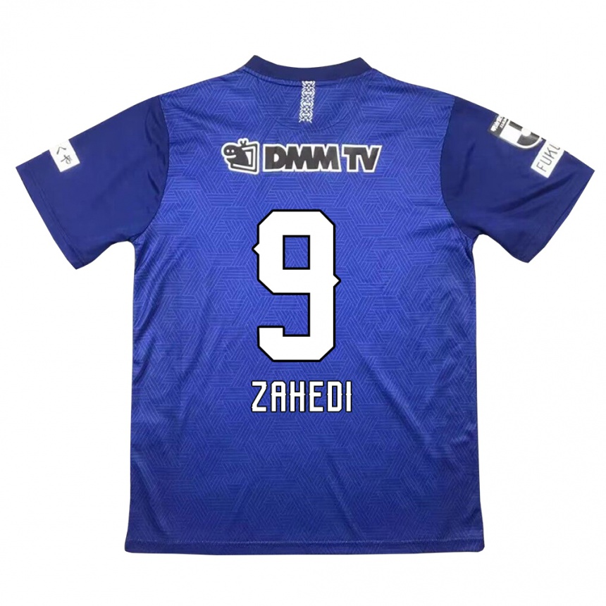 Kids Football Shahab Zahedi #9 Dark Blue Home Jersey 2024/25 T-Shirt Australia