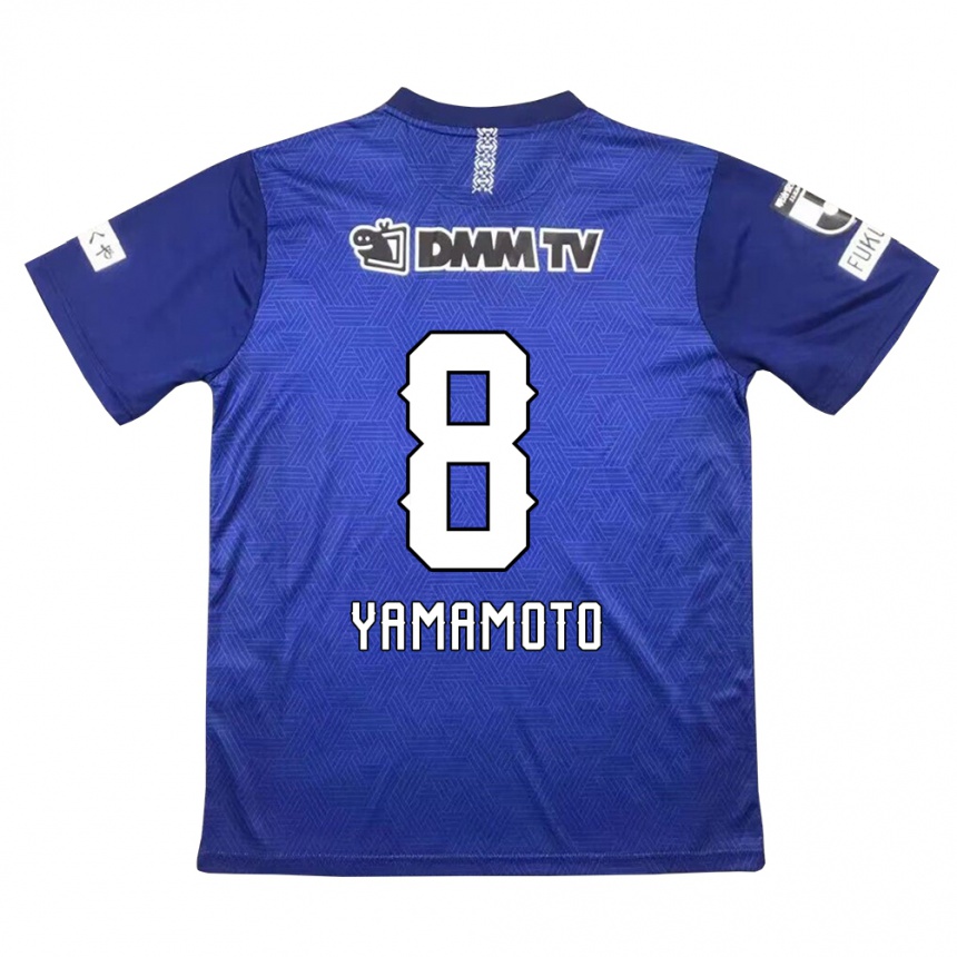 Kids Football Shunsuke Yamamoto #8 Dark Blue Home Jersey 2024/25 T-Shirt Australia