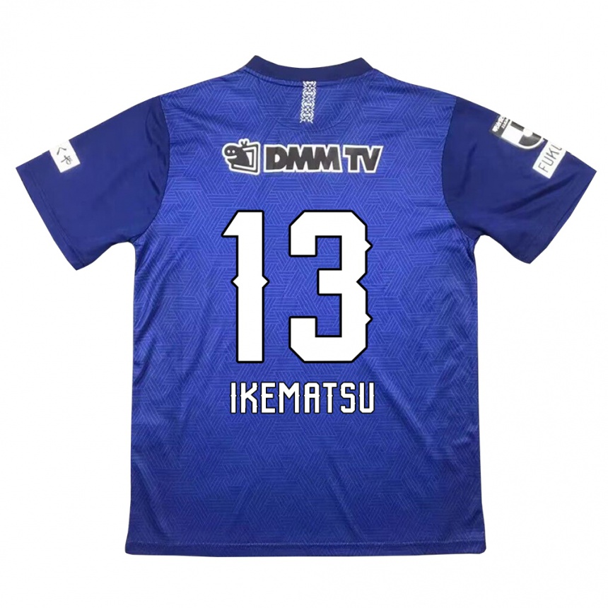 Kids Football Shumpei Ikematsu #13 Dark Blue Home Jersey 2024/25 T-Shirt Australia