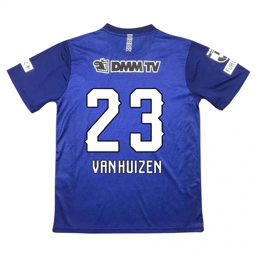 Kids Football Haruki Christopher Van Huizen #23 Dark Blue Home Jersey 2024/25 T-Shirt Australia