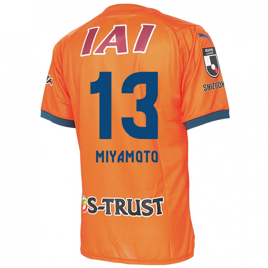 Kids Football Kota Miyamoto #13 Orange Blue Home Jersey 2024/25 T-Shirt Australia