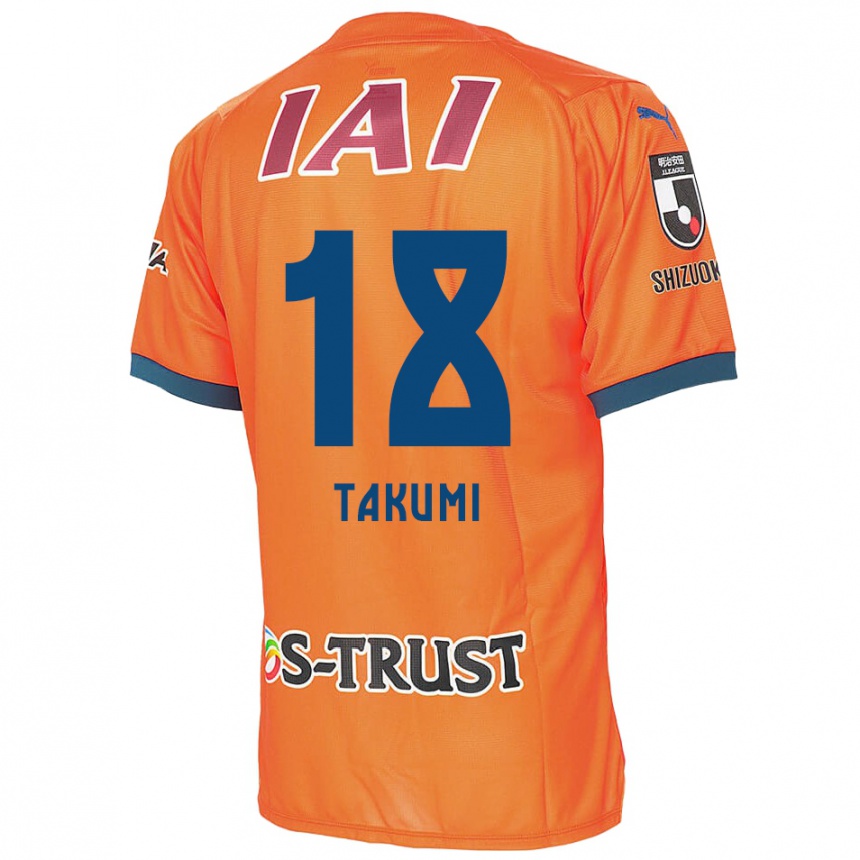 Kids Football Takumi Kato #18 Orange Blue Home Jersey 2024/25 T-Shirt Australia