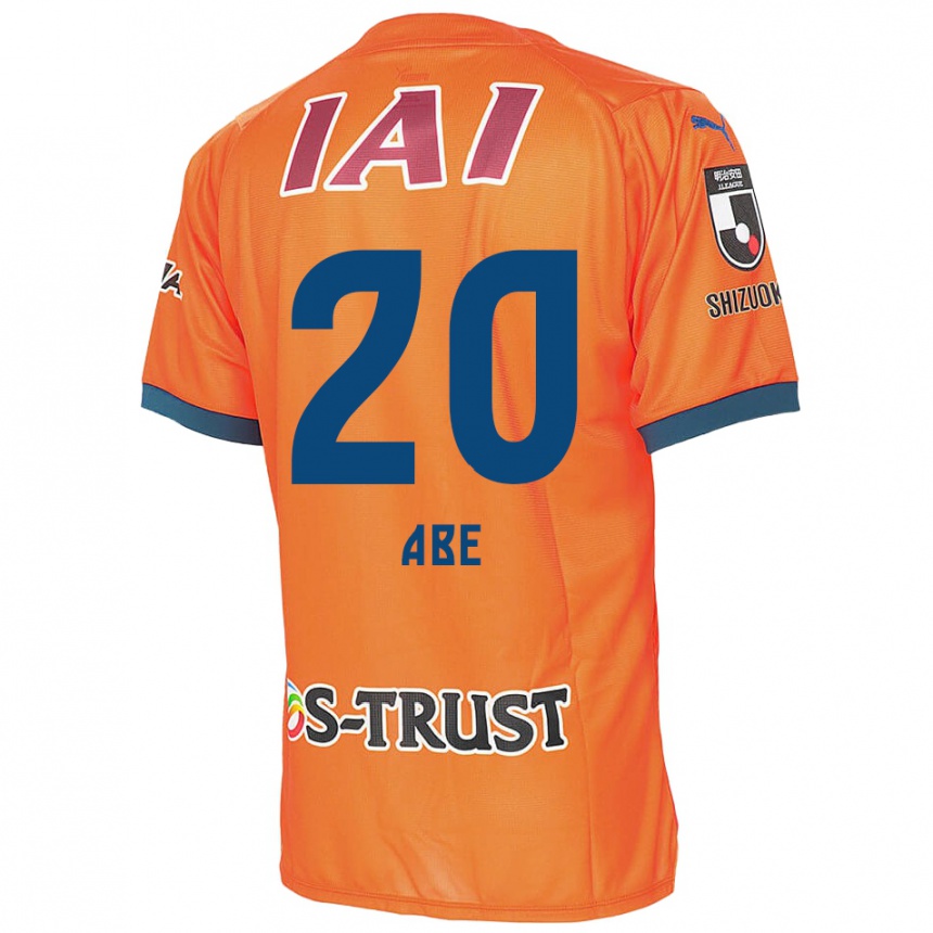 Kids Football Ryoya Abe #20 Orange Blue Home Jersey 2024/25 T-Shirt Australia