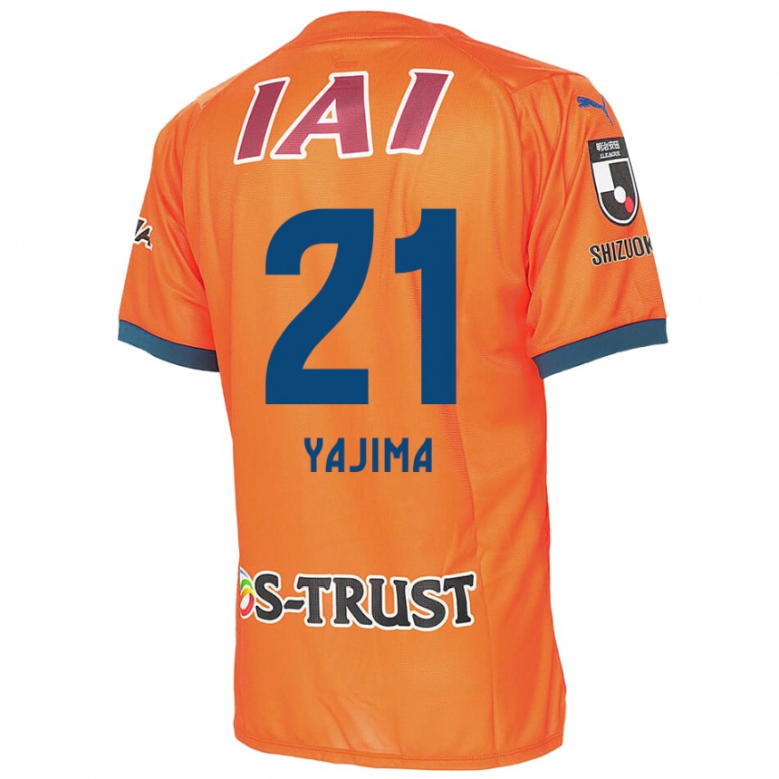 Kids Football Shinya Yajima #21 Orange Blue Home Jersey 2024/25 T-Shirt Australia