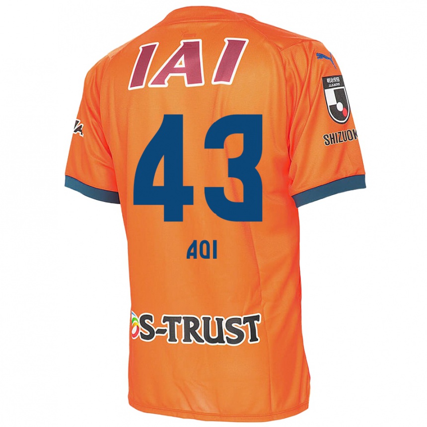 Kids Football Aoi Ando #43 Orange Blue Home Jersey 2024/25 T-Shirt Australia