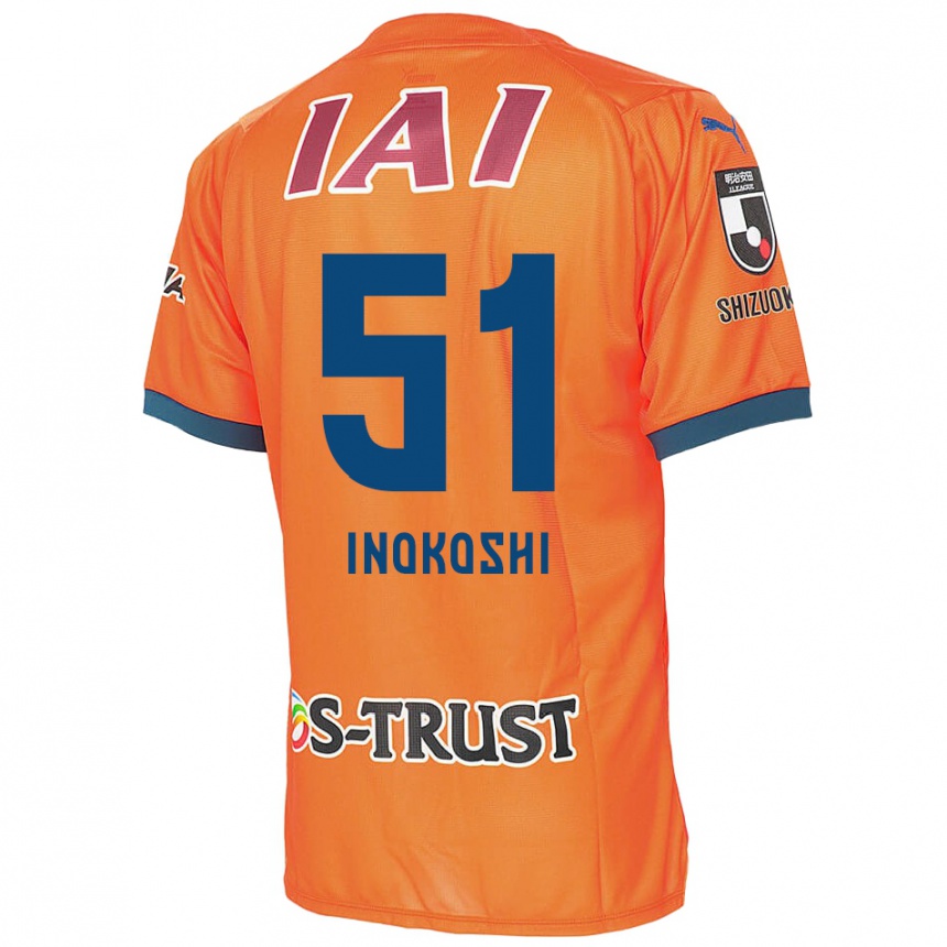 Kids Football Yui Inokoshi #51 Orange Blue Home Jersey 2024/25 T-Shirt Australia