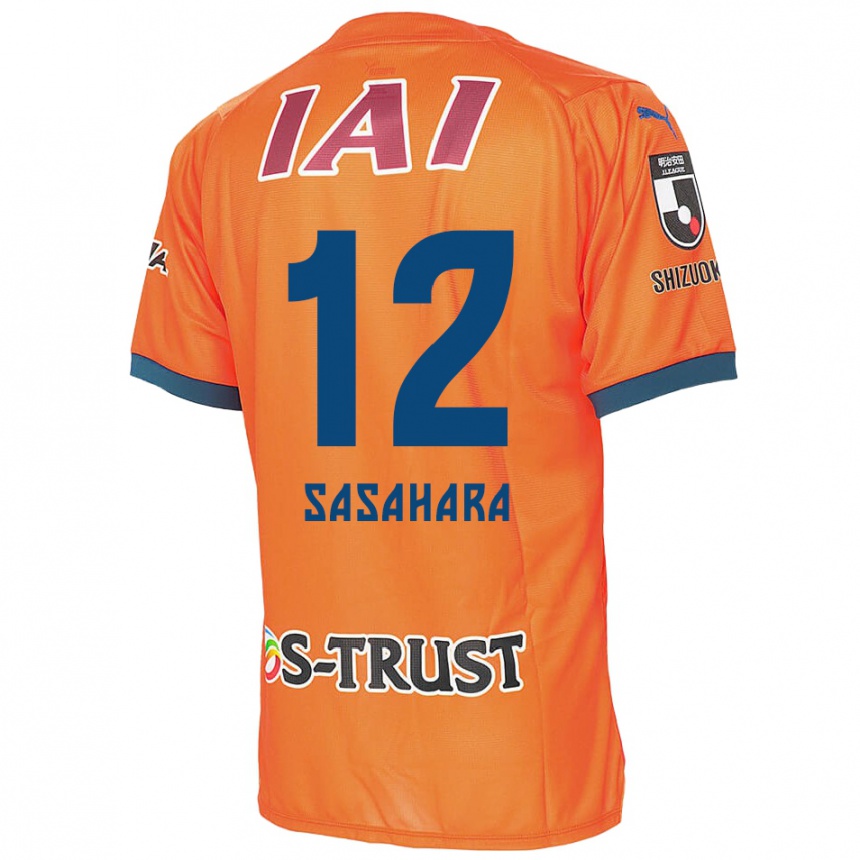 Kids Football Kenshin Sasahara #12 Orange Blue Home Jersey 2024/25 T-Shirt Australia