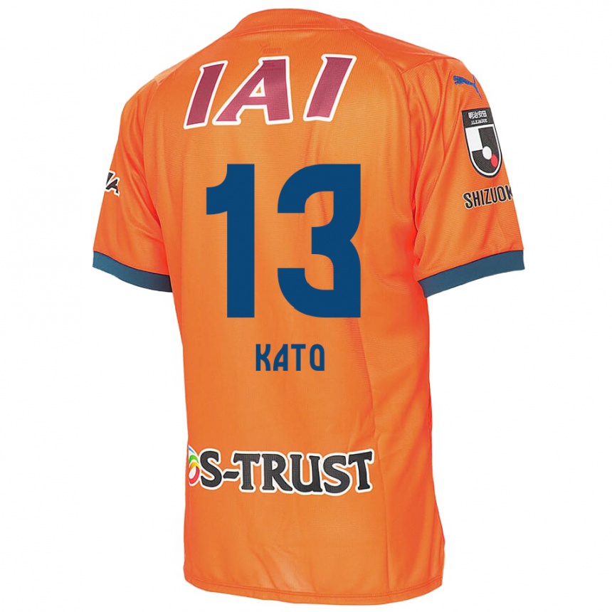 Kids Football Daiya Kato #13 Orange Blue Home Jersey 2024/25 T-Shirt Australia