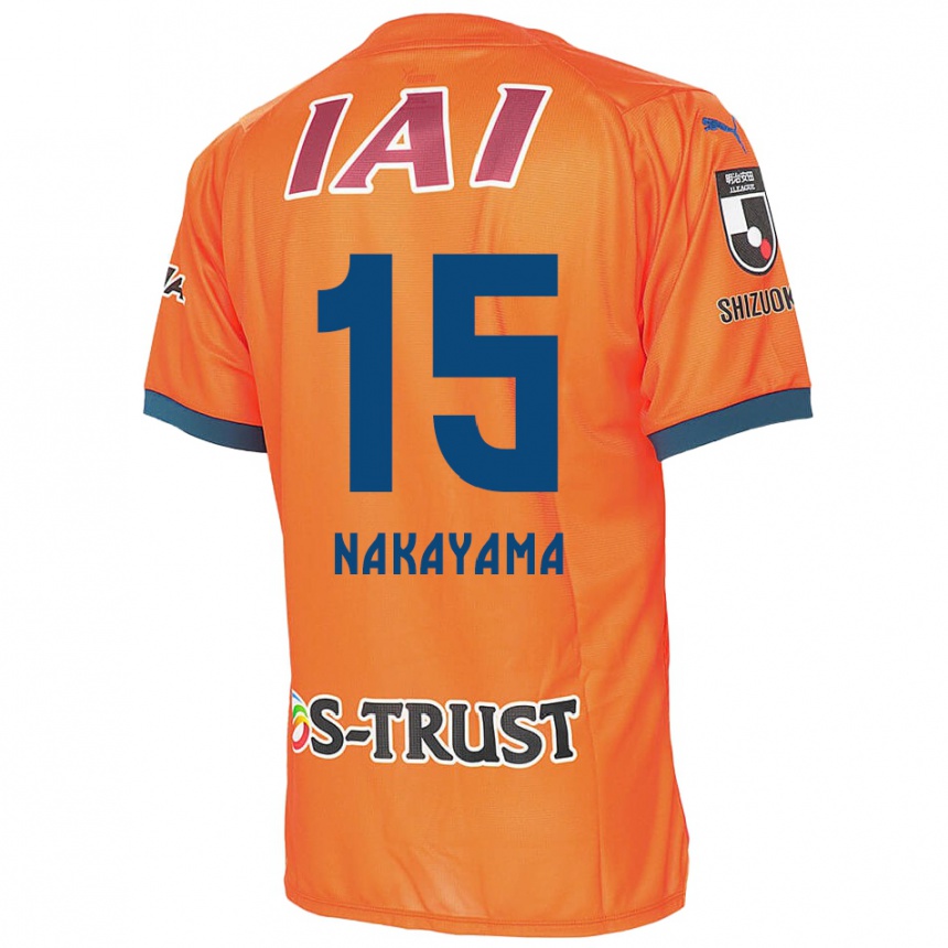 Kids Football Atsuki Nakayama #15 Orange Blue Home Jersey 2024/25 T-Shirt Australia