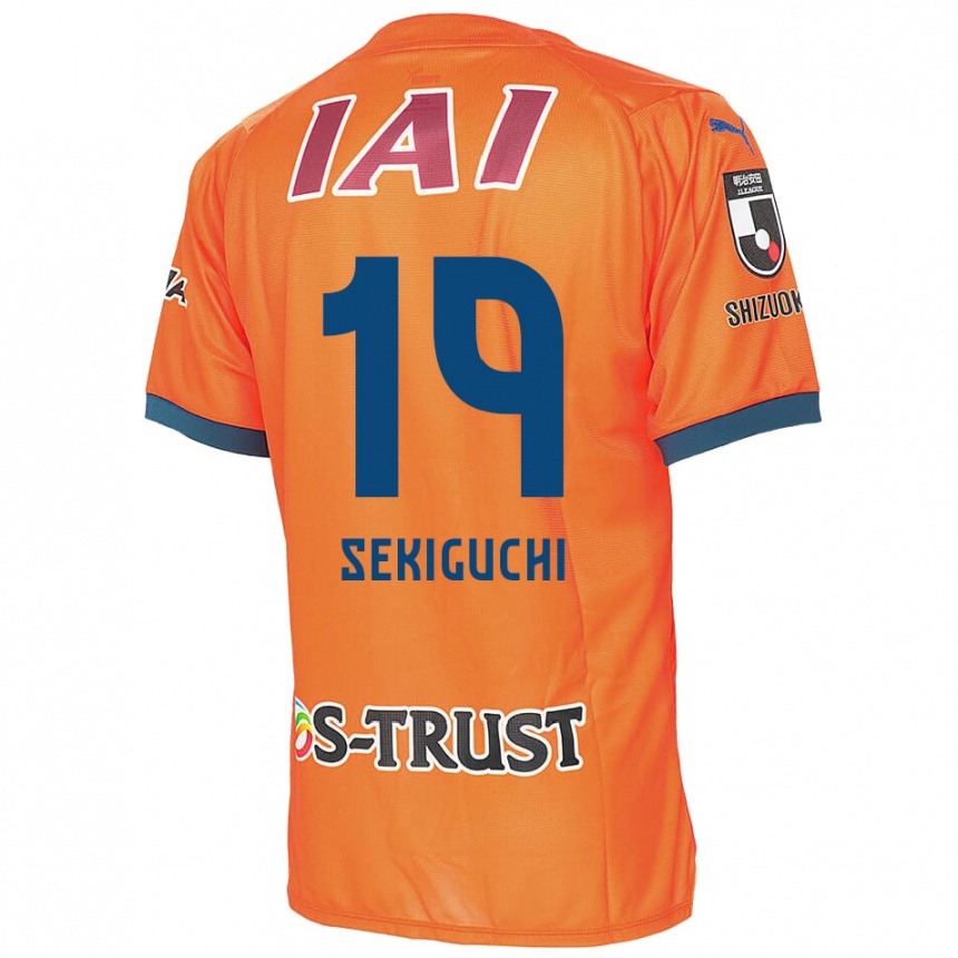 Kids Football Kota Sekiguchi #19 Orange Blue Home Jersey 2024/25 T-Shirt Australia