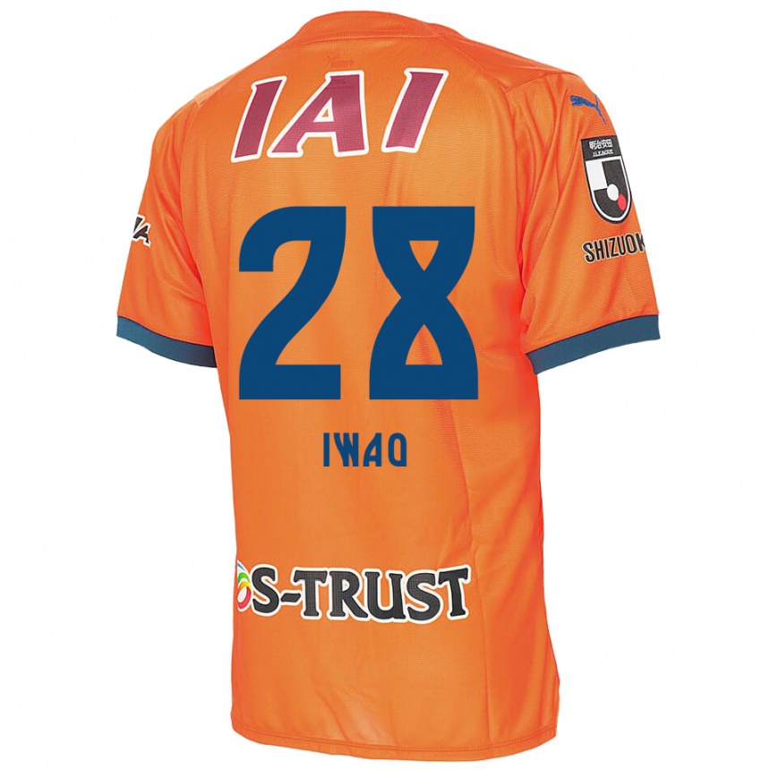 Kids Football Takeru Iwao #28 Orange Blue Home Jersey 2024/25 T-Shirt Australia