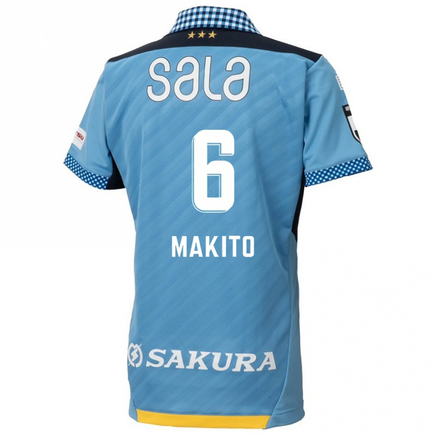 Kids Football Makito Ito #6 Blue Black Home Jersey 2024/25 T-Shirt Australia