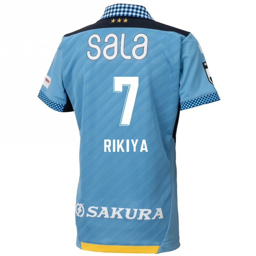 Kids Football Rikiya Uehara #7 Blue Black Home Jersey 2024/25 T-Shirt Australia