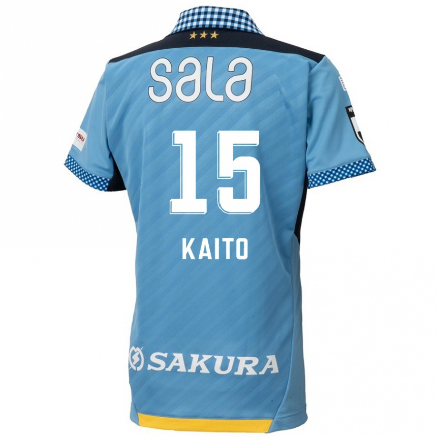 Kids Football Kaito Suzuki #15 Blue Black Home Jersey 2024/25 T-Shirt Australia