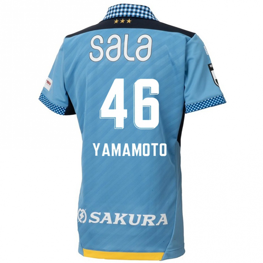 Kids Football Shota Yamamoto #46 Blue Black Home Jersey 2024/25 T-Shirt Australia