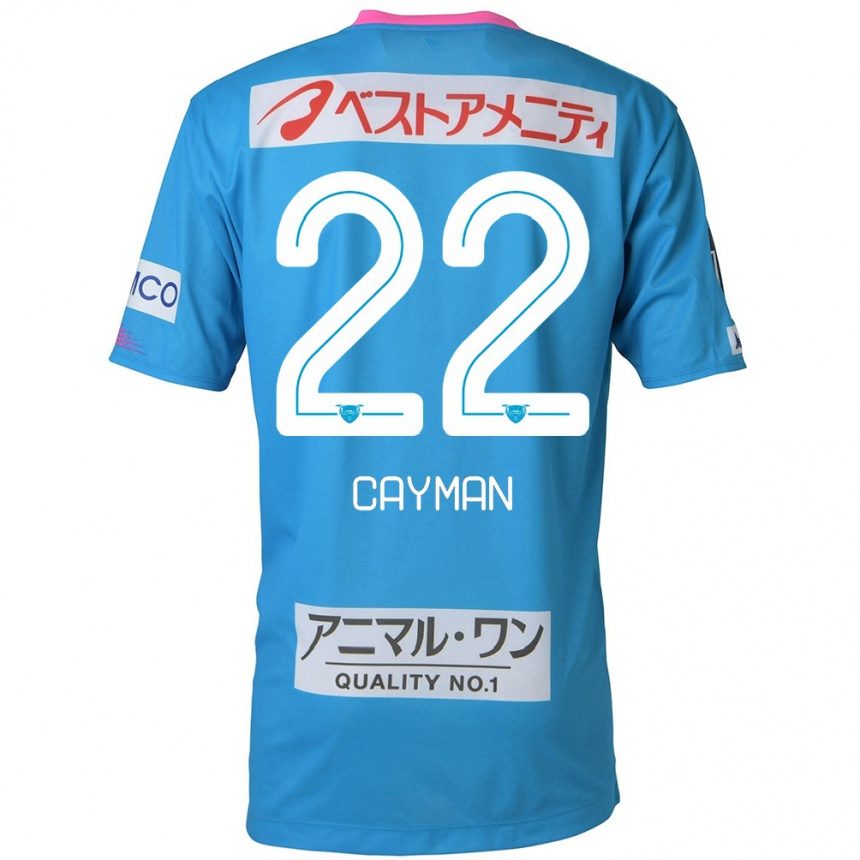 Kids Football Cayman Togashi #22 Blue Pink Home Jersey 2024/25 T-Shirt Australia