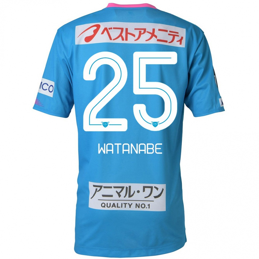 Kids Football Ryohei Watanabe #25 Blue Pink Home Jersey 2024/25 T-Shirt Australia