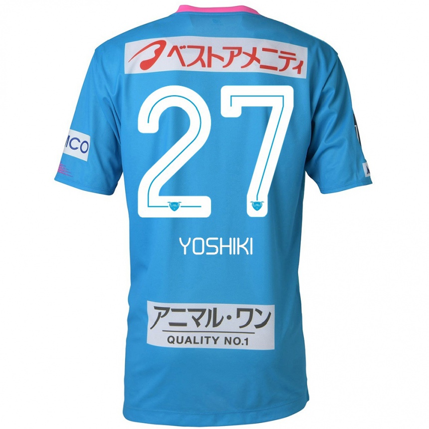 Kids Football Yoshiki Narahara #27 Blue Pink Home Jersey 2024/25 T-Shirt Australia