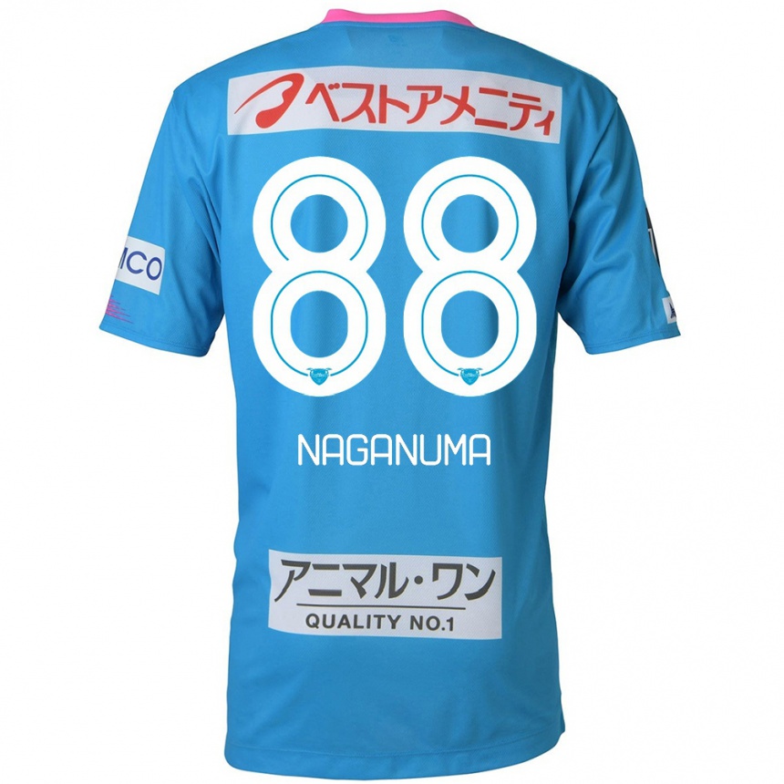 Kids Football Yoichi Naganuma #88 Blue Pink Home Jersey 2024/25 T-Shirt Australia