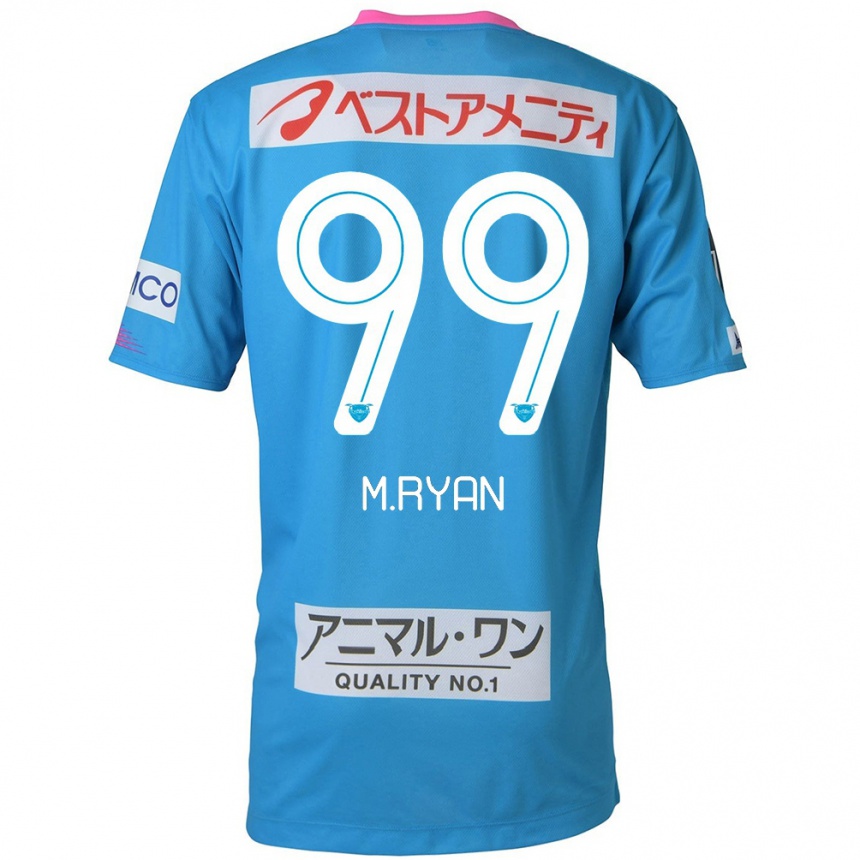 Kids Football Marcelo Ryan #99 Blue Pink Home Jersey 2024/25 T-Shirt Australia