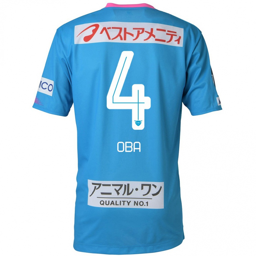 Kids Football Shotaro Oba #4 Blue Pink Home Jersey 2024/25 T-Shirt Australia