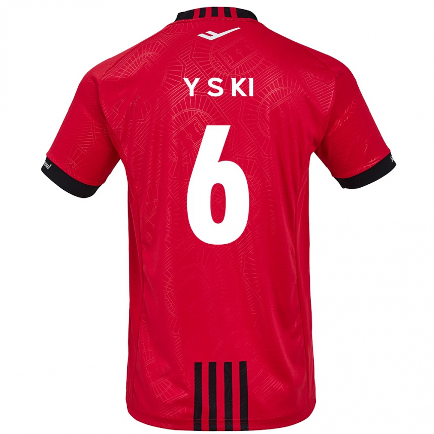 Kids Football Sung-Yueng Ki #6 Red Black Home Jersey 2024/25 T-Shirt Australia