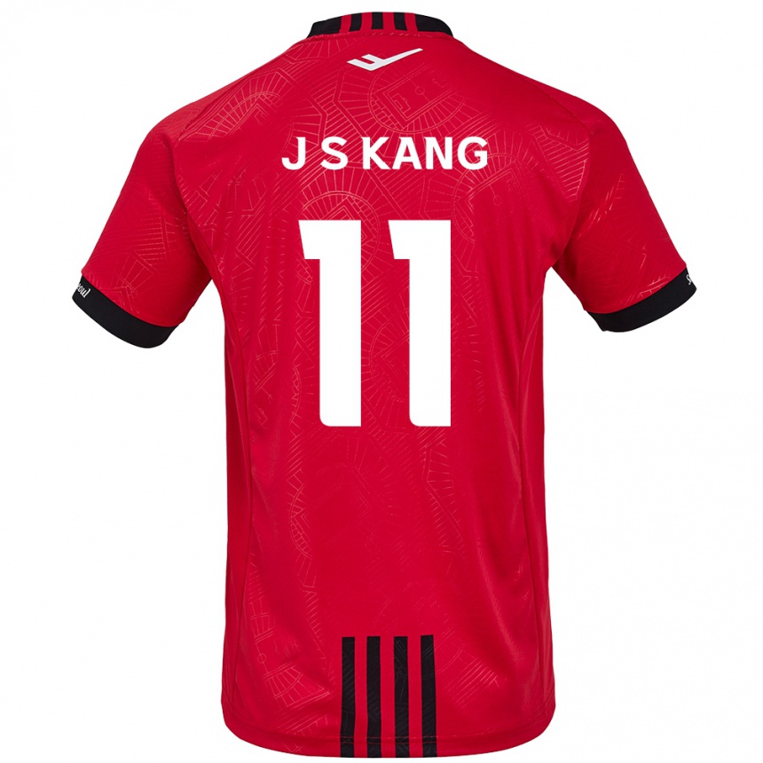 Kids Football Seong-Jin Kang #11 Red Black Home Jersey 2024/25 T-Shirt Australia