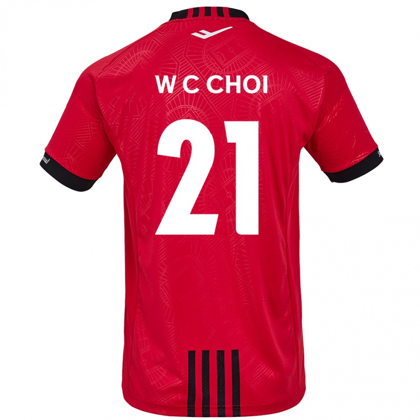 Kids Football Cheol-Won Choi #21 Red Black Home Jersey 2024/25 T-Shirt Australia