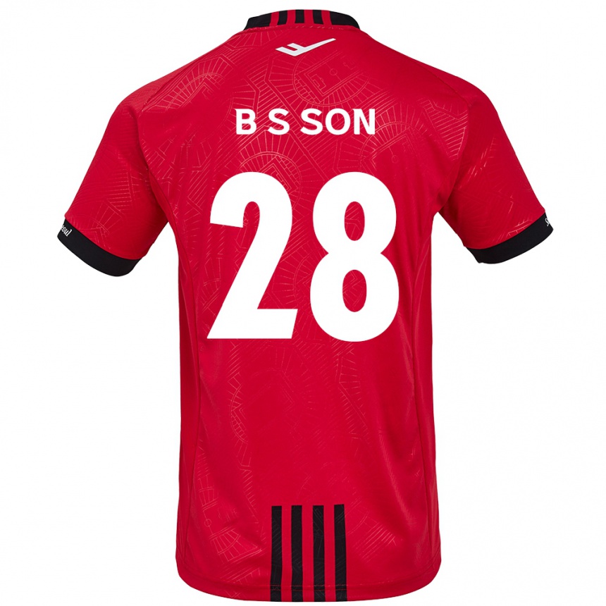 Kids Football Seung-Beom Son #28 Red Black Home Jersey 2024/25 T-Shirt Australia