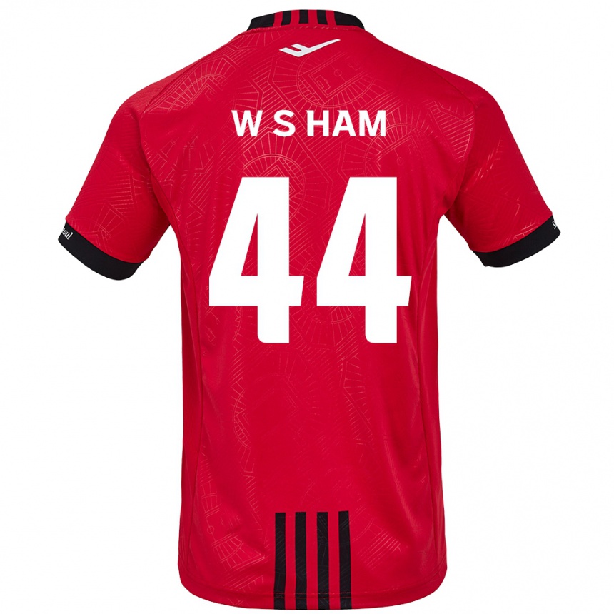 Kids Football Sun-Woo Ham #44 Red Black Home Jersey 2024/25 T-Shirt Australia