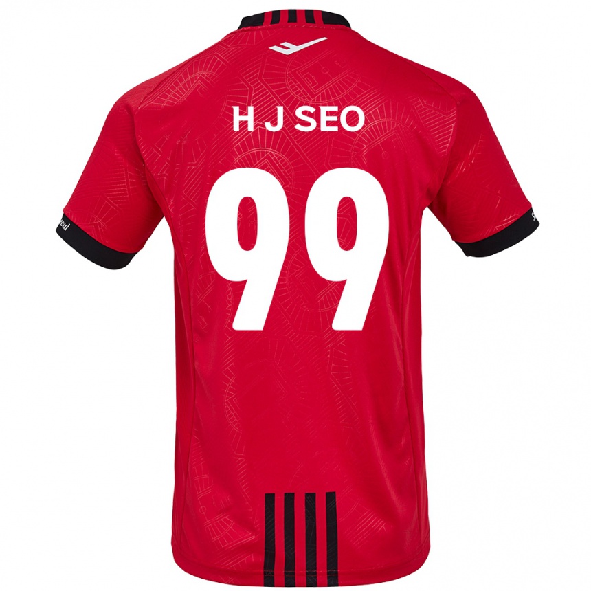 Kids Football Ju-Hwan Seo #99 Red Black Home Jersey 2024/25 T-Shirt Australia