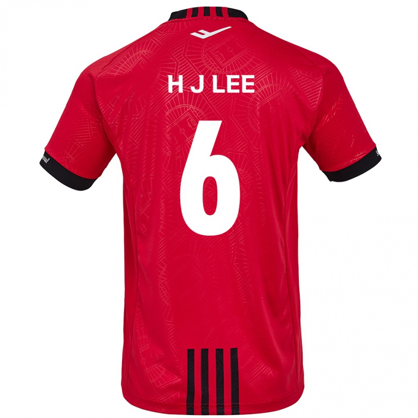 Kids Football Ju-Hwan Lee #6 Red Black Home Jersey 2024/25 T-Shirt Australia