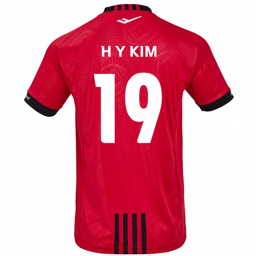 Kids Football Yong-Hyuk Kim #19 Red Black Home Jersey 2024/25 T-Shirt Australia