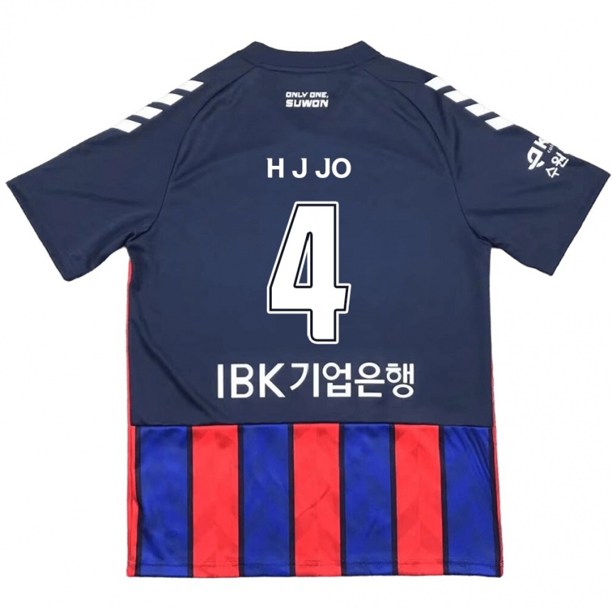 Kids Football Jun-Hyun Jo #4 Blue Red Home Jersey 2024/25 T-Shirt Australia