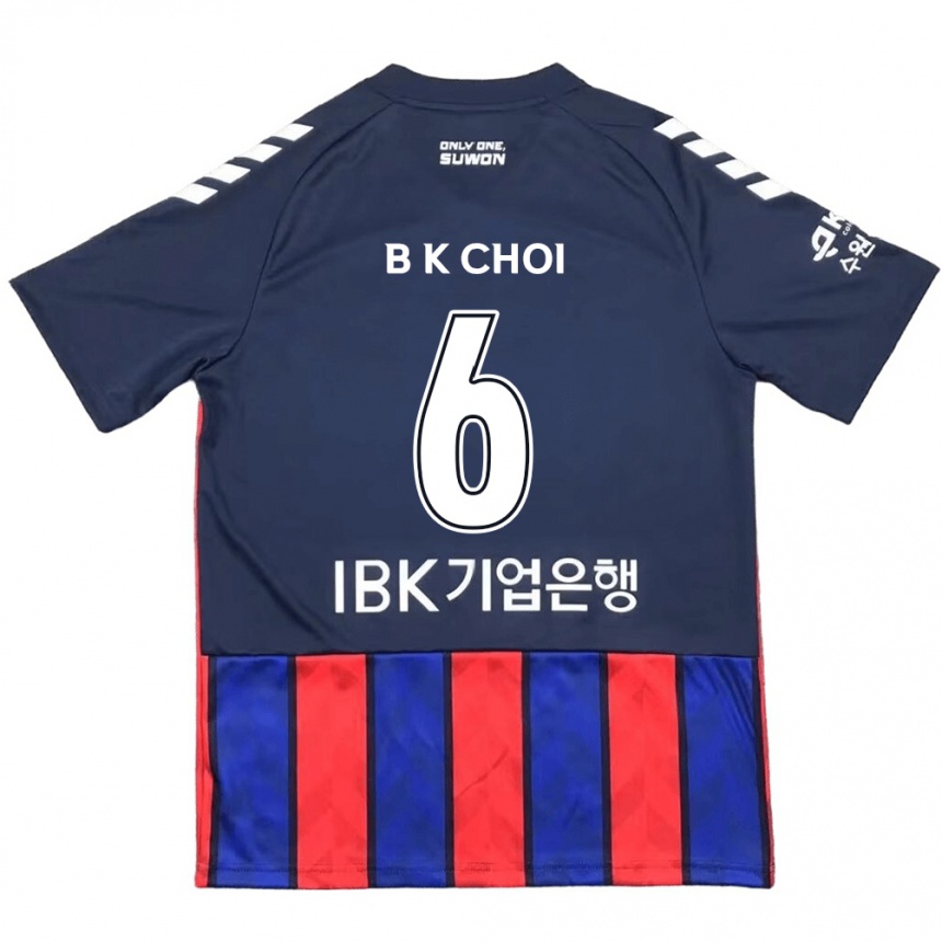 Kids Football Kyu-Baek Choi #6 Blue Red Home Jersey 2024/25 T-Shirt Australia