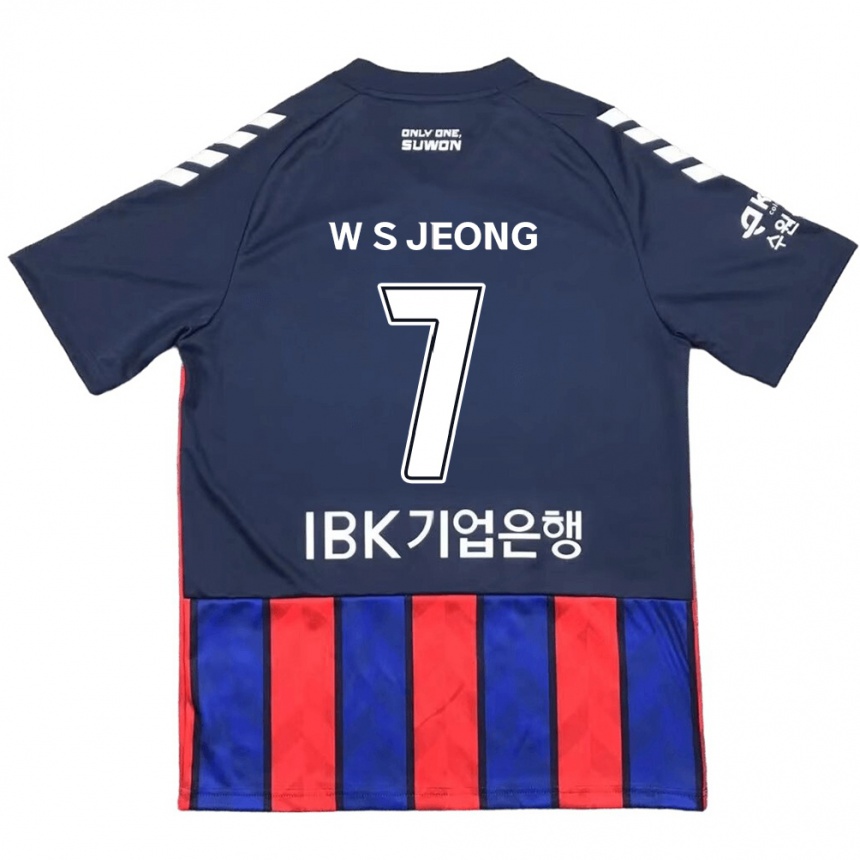 Kids Football Seung-Won Jeong #7 Blue Red Home Jersey 2024/25 T-Shirt Australia