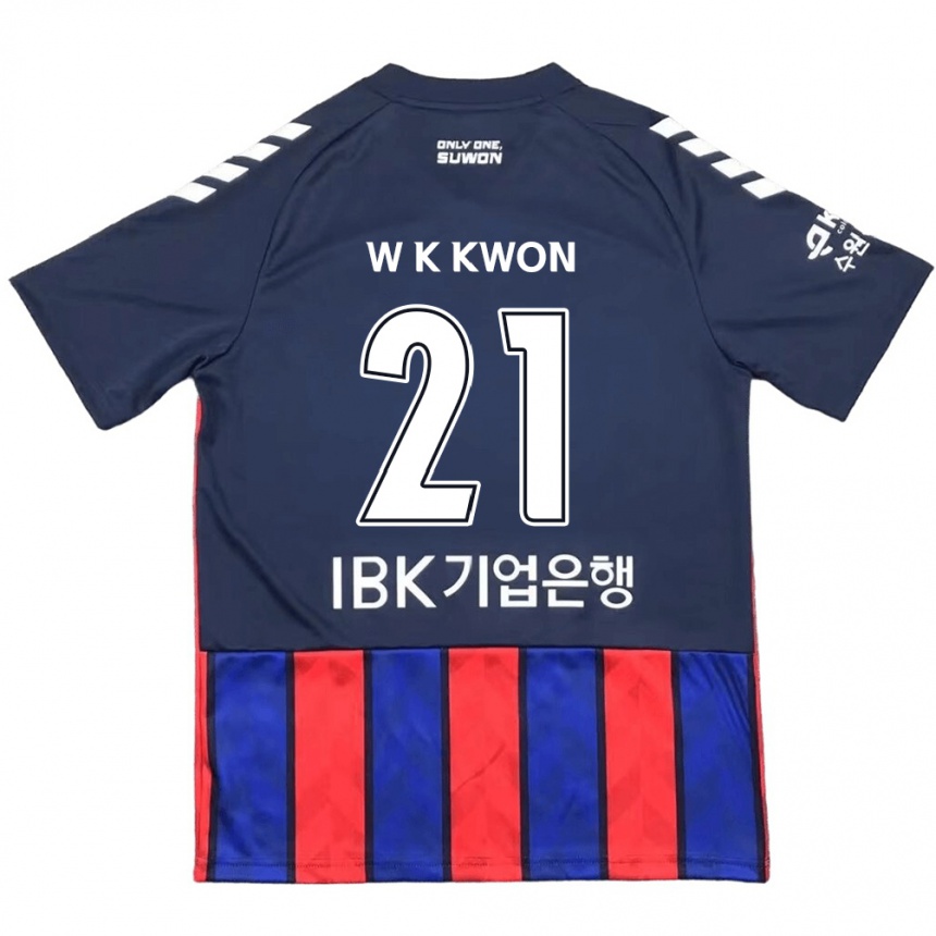 Kids Football Kyung-Won Kwon #21 Blue Red Home Jersey 2024/25 T-Shirt Australia